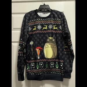 Totoro Pixel Art Christmas Sweaters - Sizes M Rare